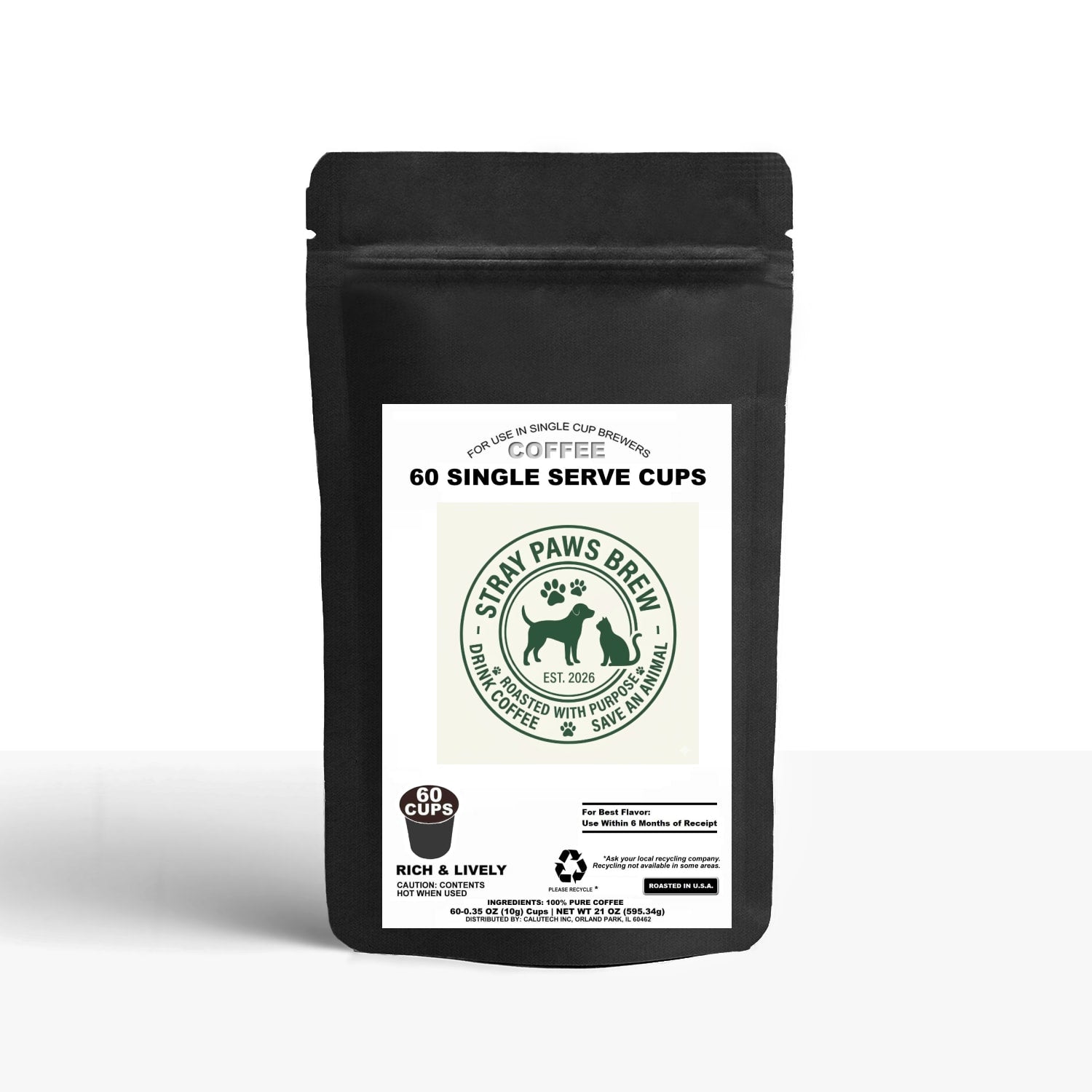 60 Pack Single Serve Coffee Capsules